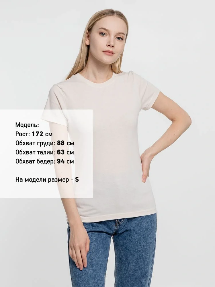 Футболка женская T-bolka Lady, молочно-белая - фото 4