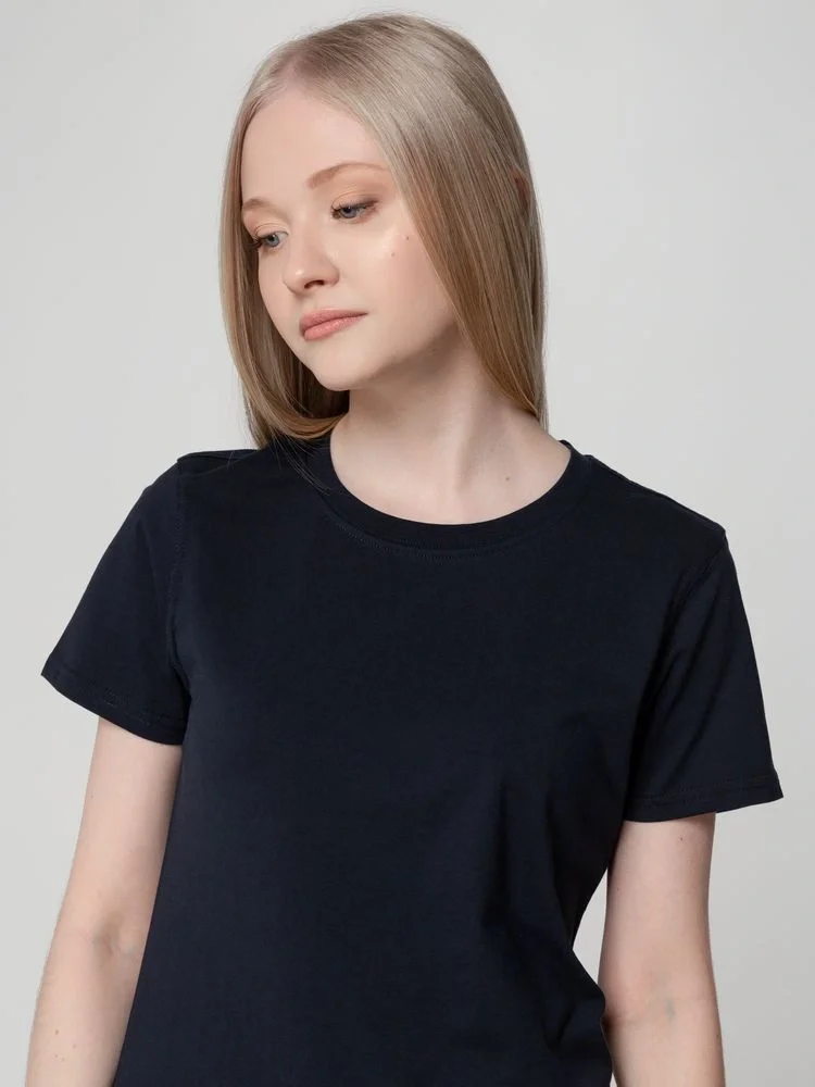 Футболка женская T-bolka Lady, темно-синяя - фото 14