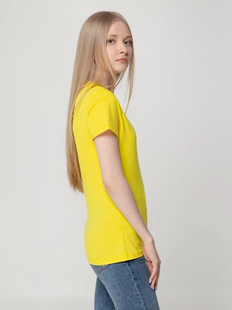 Футболка женская T-bolka Lady, желтая - фото 13