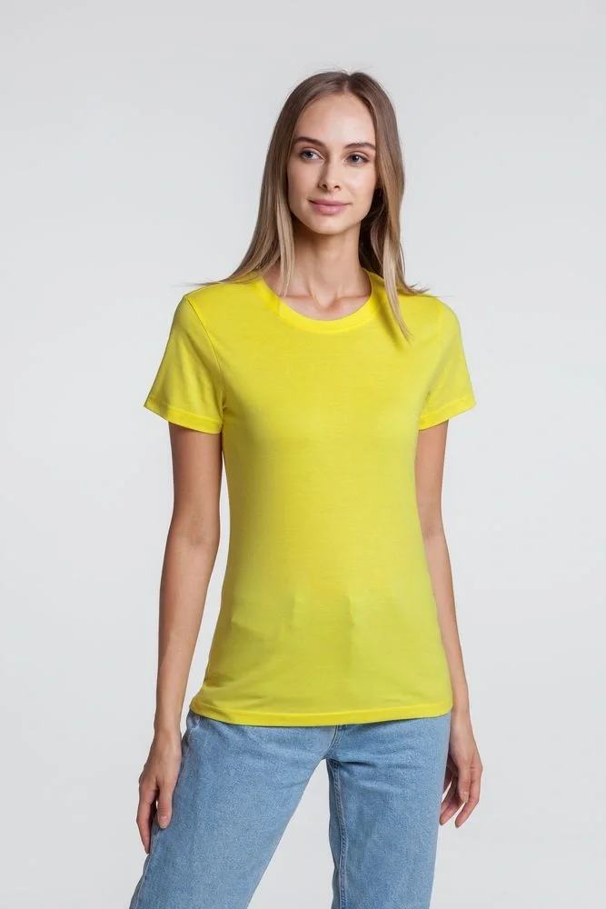 Футболка женская T-bolka Lady, желтая - фото 6