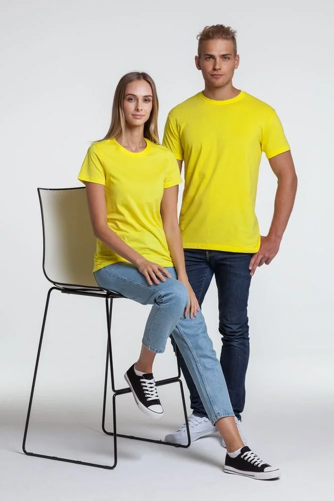 Футболка женская T-bolka Lady, желтая - фото 7