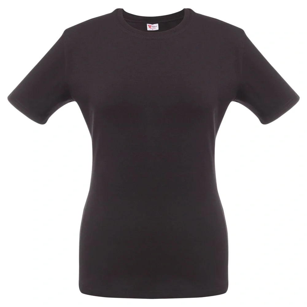 Футболка женская T-bolka Stretch Lady, черная - фото 2