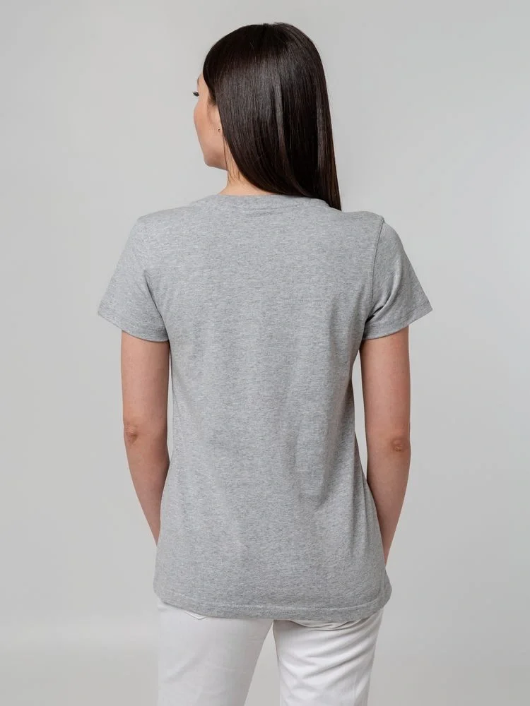 Футболка женская T-bolka Stretch Lady, серый меланж - фото 13