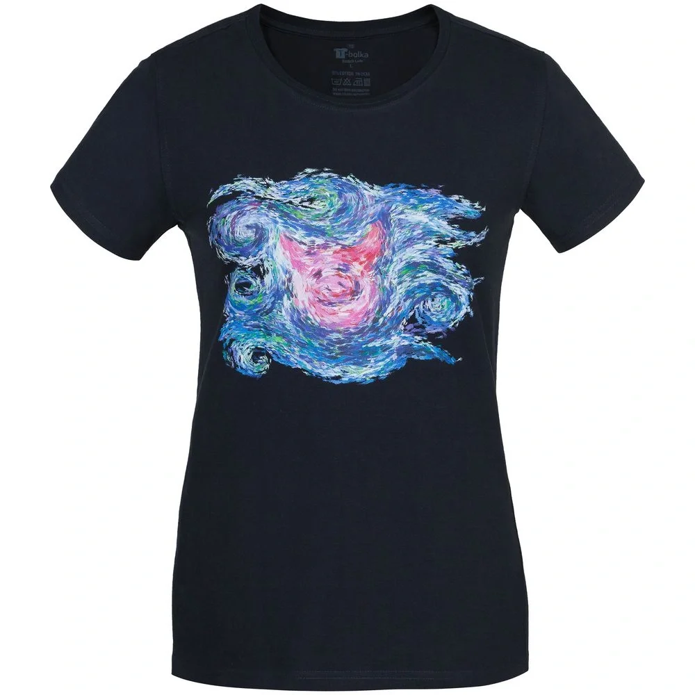 Футболка женская «Ван-Пиг», синяя - фото 1