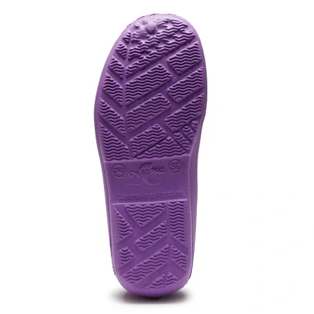 Галоши ЭВА модель 116/03 (ДЮНА) женские, утепленные, с надставкой, сиреневые - фото 5