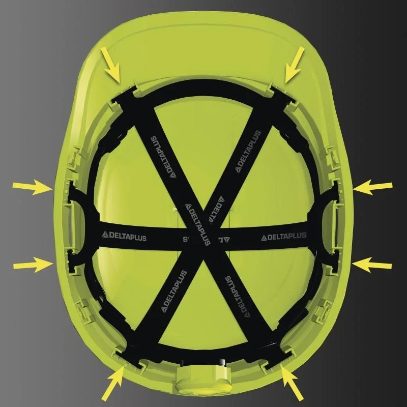 Каска защитная DIAMOND VI WIND зеленая (DIAM6WTRVEFL) Delta Plus - фото 9