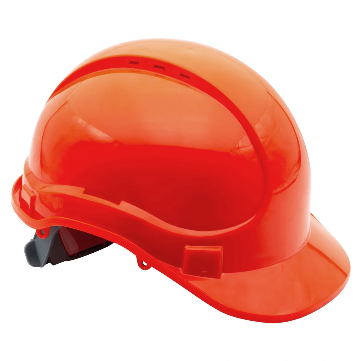 Каска защитная ЕЛАНПЛАСТ АЙ-ПРАЙМ КЛАССИК оранжевая (пластиковое оголовье) - фото 1