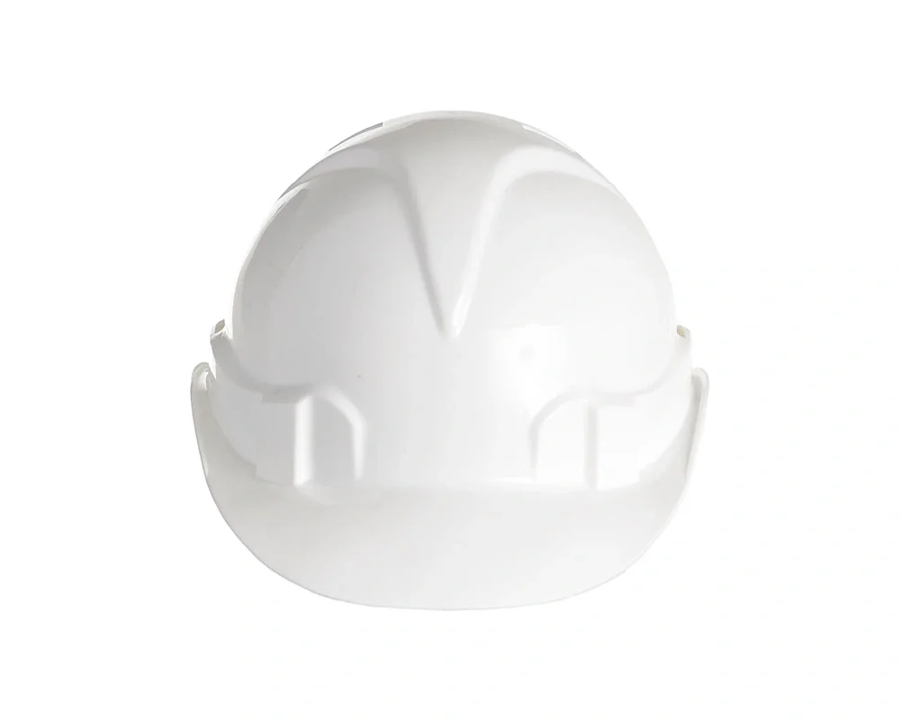 Каска защитная ЕЛАНПЛАСТ ЕВРОПА-ЛЮКС белая (ленточное оголовье, храповый механизм) - фото 3