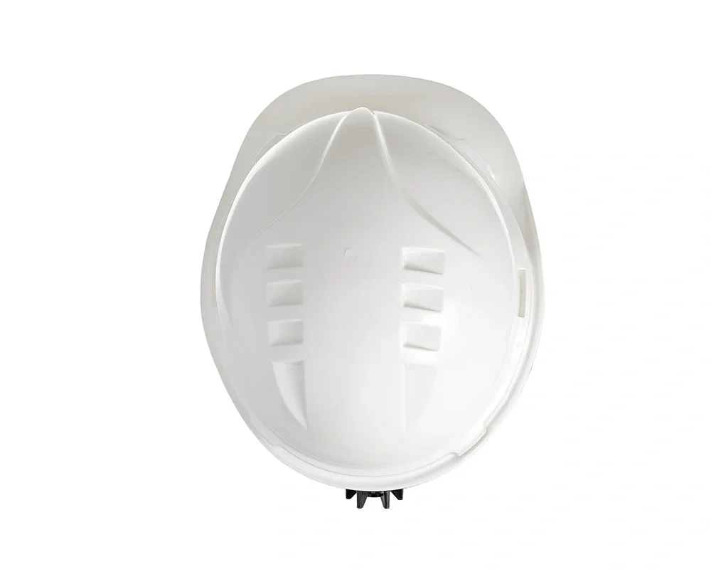 Каска защитная ЕЛАНПЛАСТ ЕВРОПА-ЛЮКС белая (ленточное оголовье, храповый механизм) - фото 8