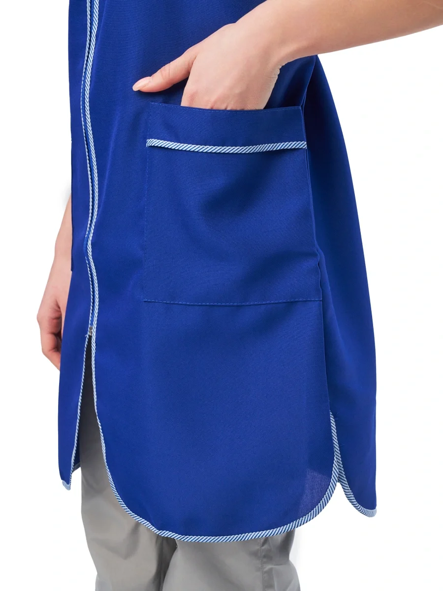 Халат женский "Сакура" васильковый - фото 7