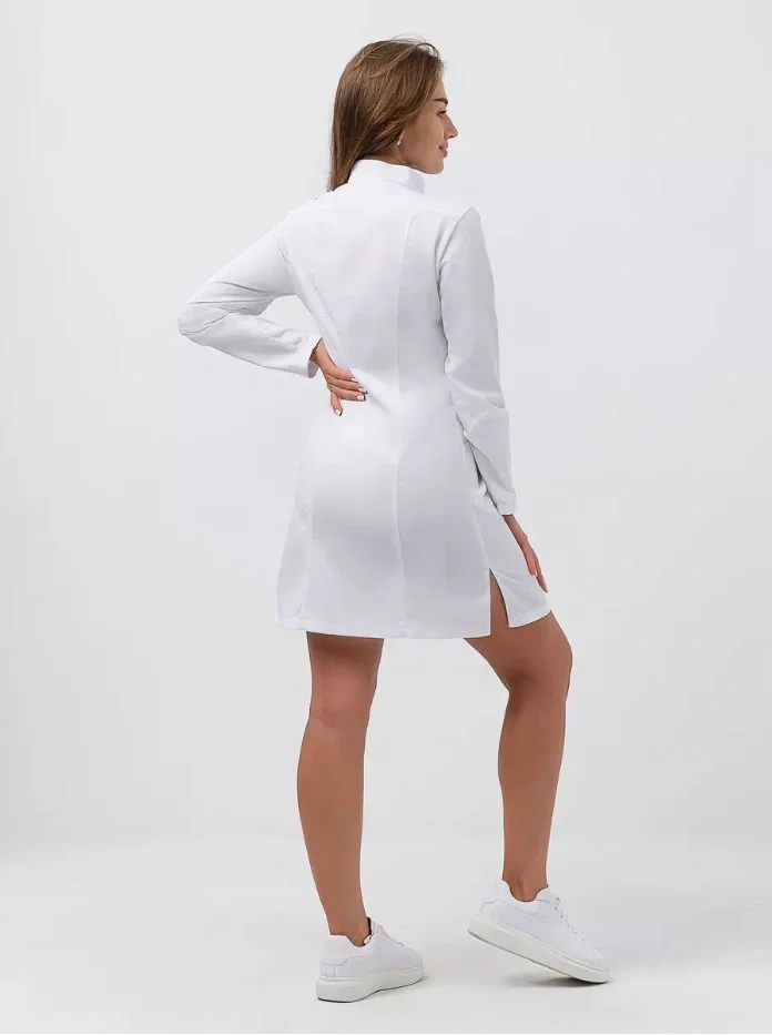 Халат женский "Стиль" белый - фото 6