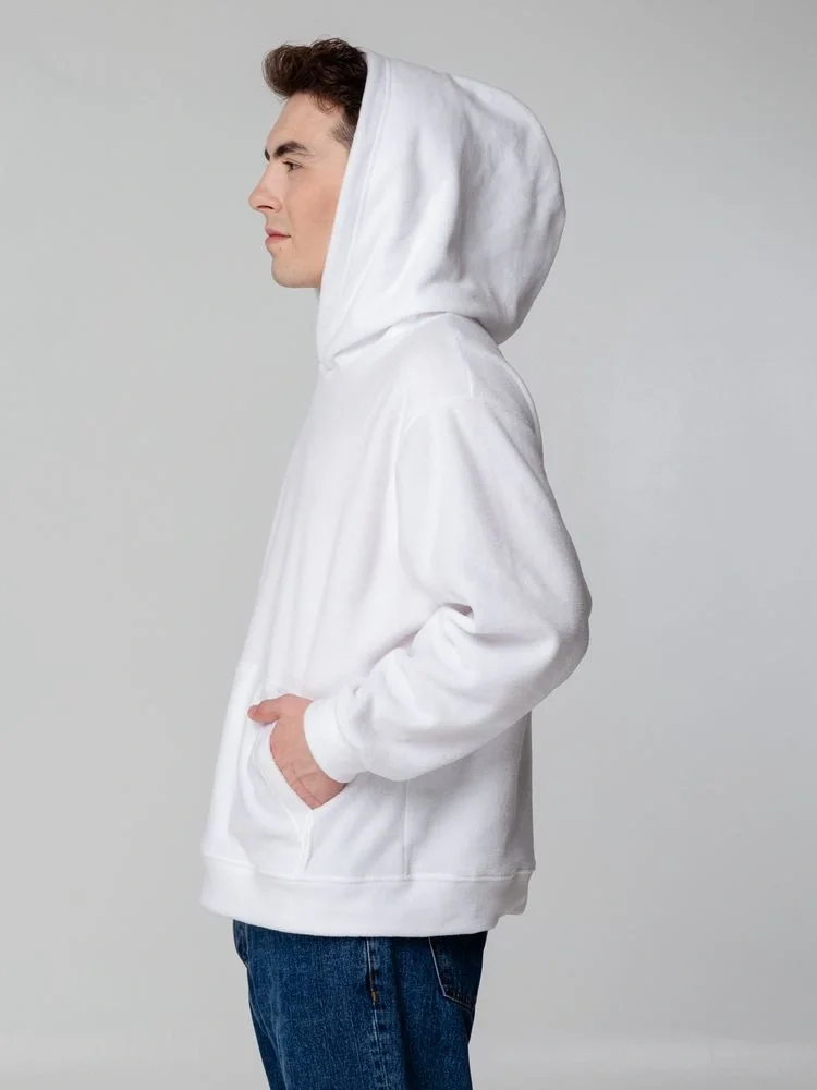 Худи флисовое унисекс Manakin, белое - фото 11