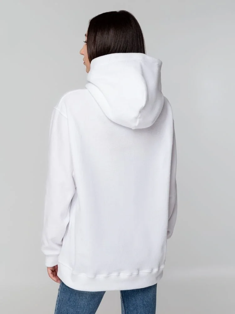 Худи флисовое унисекс Manakin, белое - фото 7