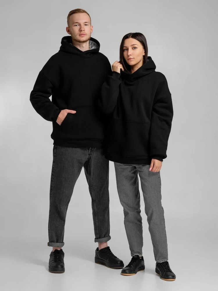 Худи Furry Oversize, черное - фото 13