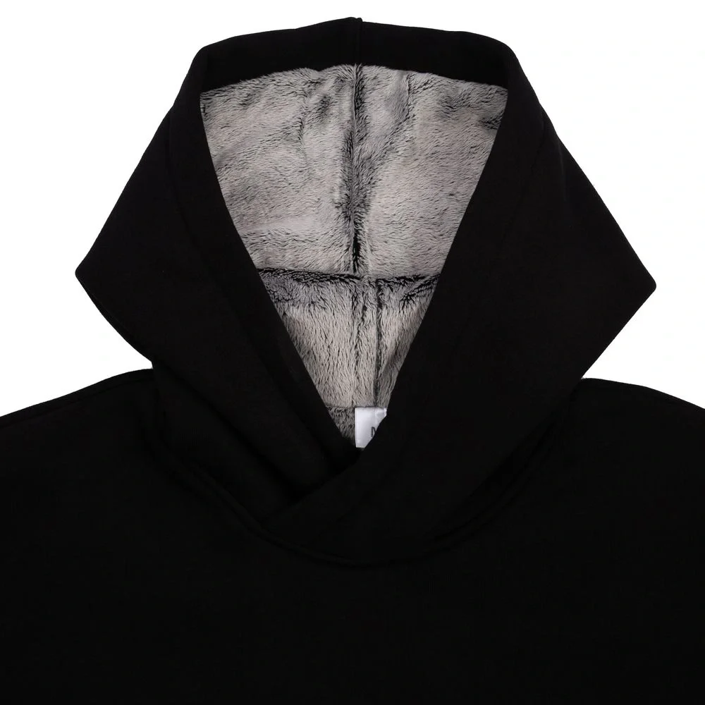 Худи Furry Oversize, черное - фото 4