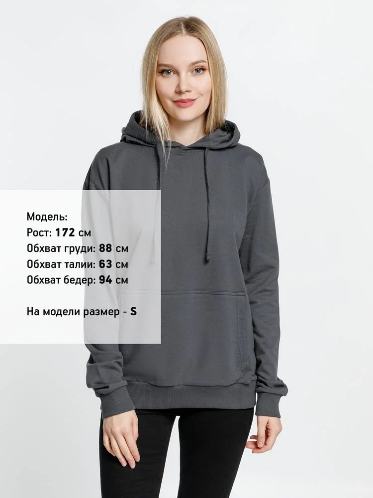 Худи Kirenga 2.0, темно-серое (графит) - фото 4