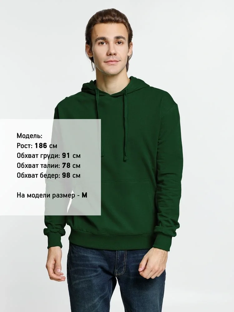 Худи Kirenga 2.0, темно-зеленое - фото 3