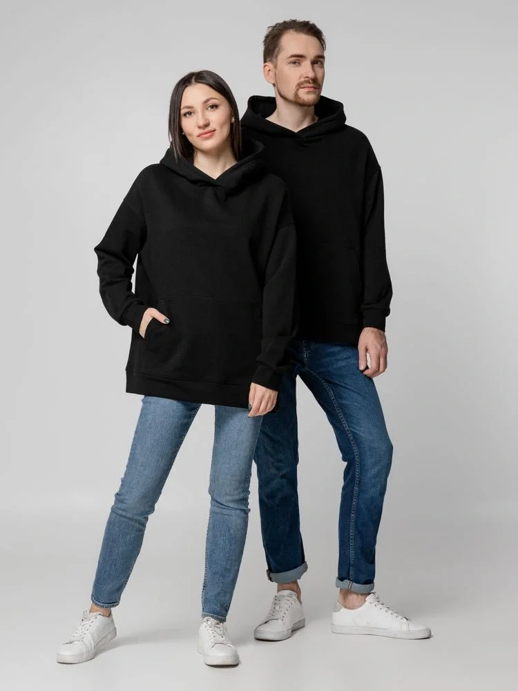 Худи оверсайз унисекс Outshine, черное - фото 12