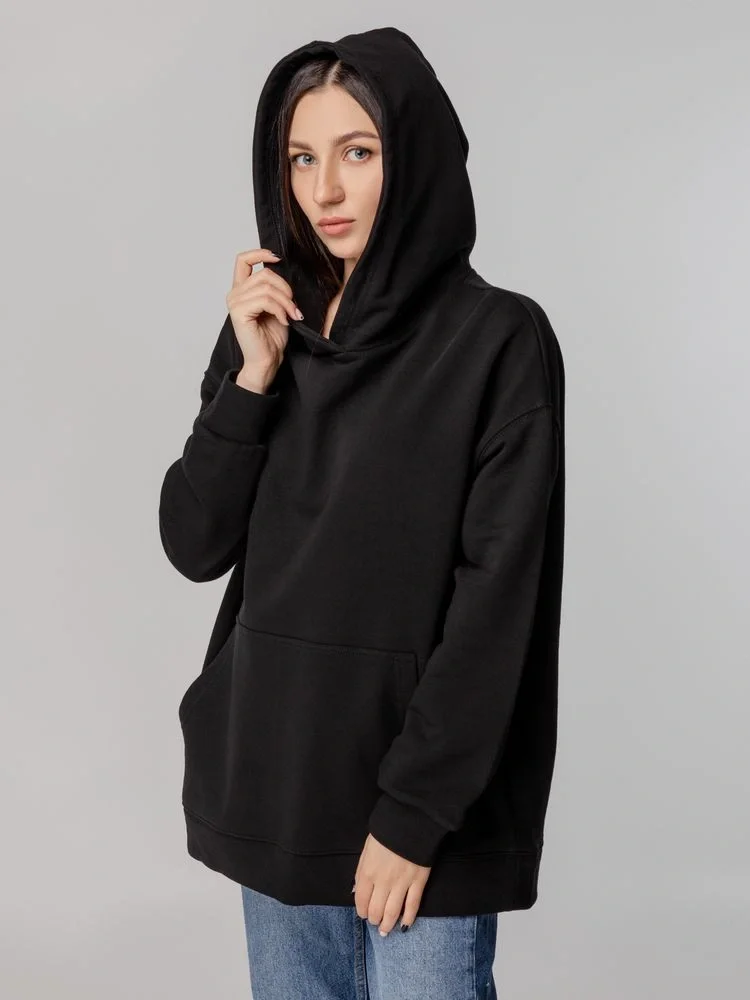 Худи оверсайз унисекс Outshine, черное - фото 7