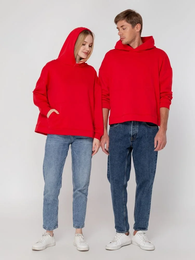 Худи оверсайз унисекс Outshine, красное - фото 12