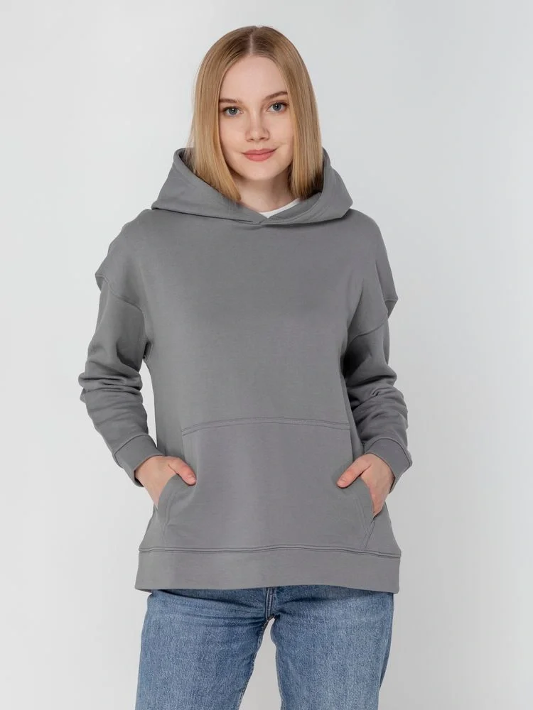 Худи оверсайз унисекс Outshine, серое - фото 6