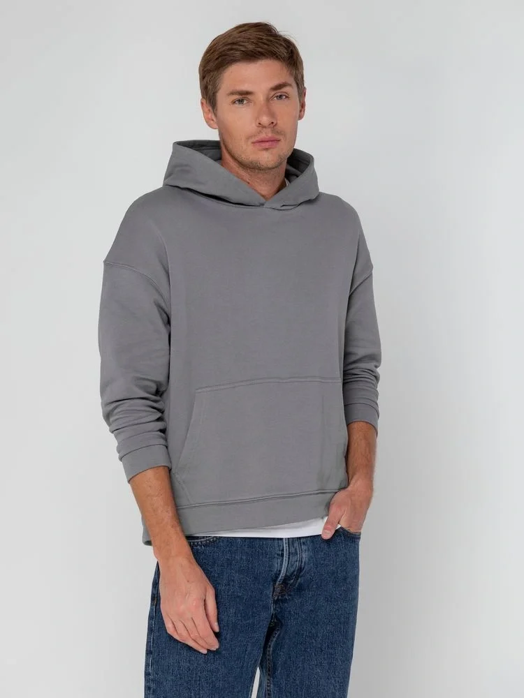 Худи оверсайз унисекс Outshine, серое - фото 9