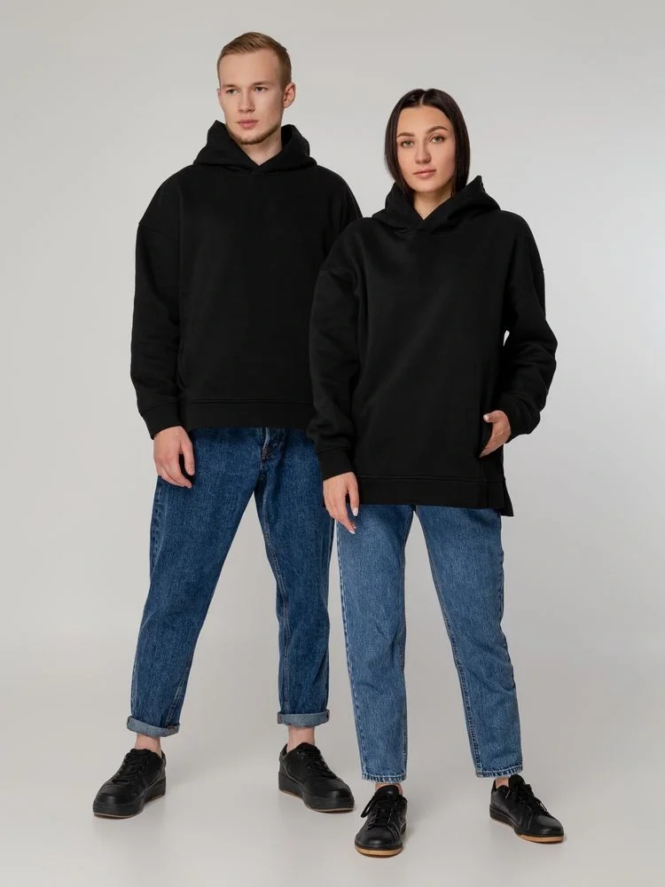 Худи оверсайз унисекс Tolla, черное - фото 15