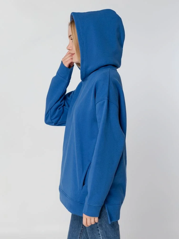 Худи оверсайз унисекс Tolla, синее (джинс) - фото 9