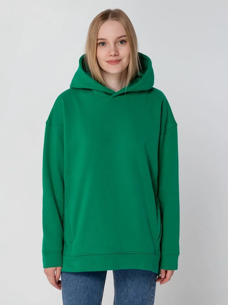 Худи оверсайз унисекс Tolla, зеленое - фото 11