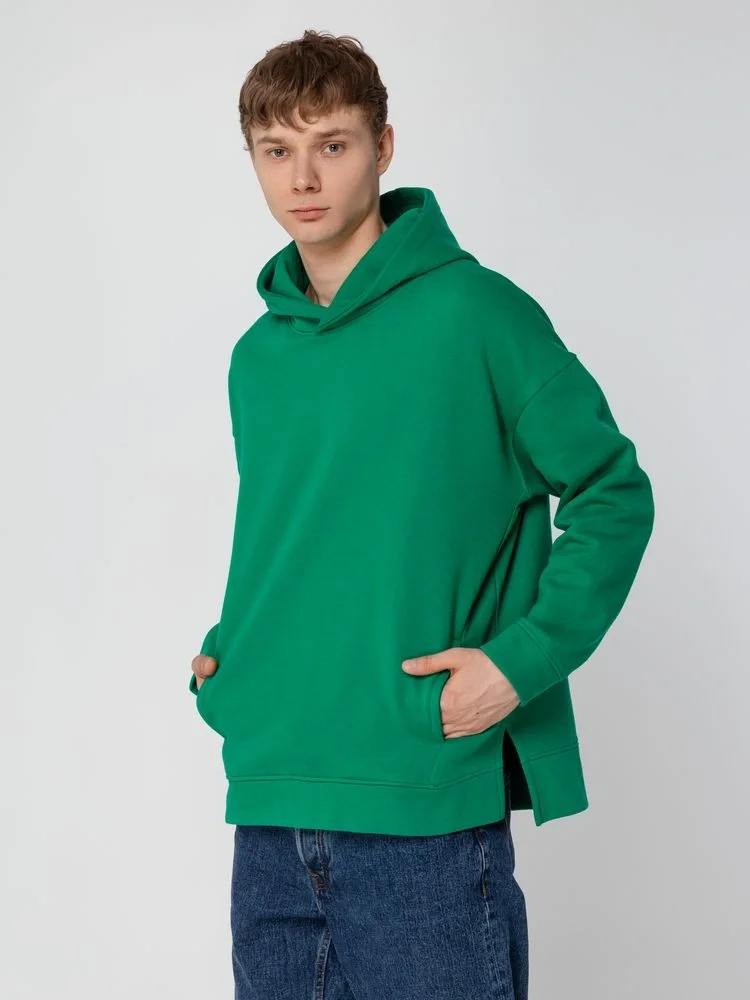 Худи оверсайз унисекс Tolla, зеленое - фото 7