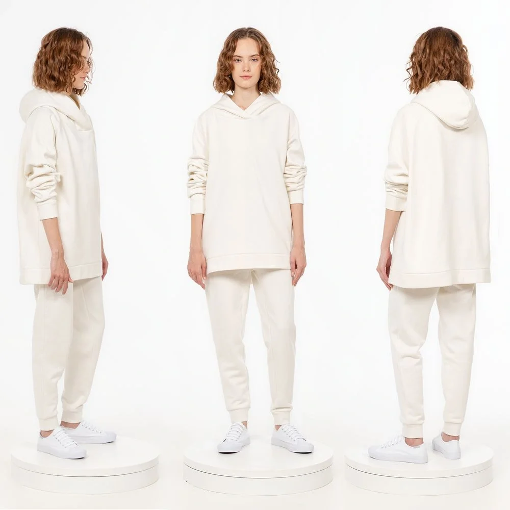 Худи унисекс H1, молочно-белое - фото 3