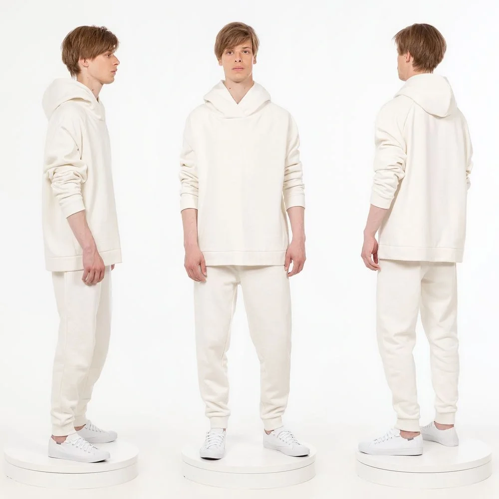 Худи унисекс H1, молочно-белое - фото 5