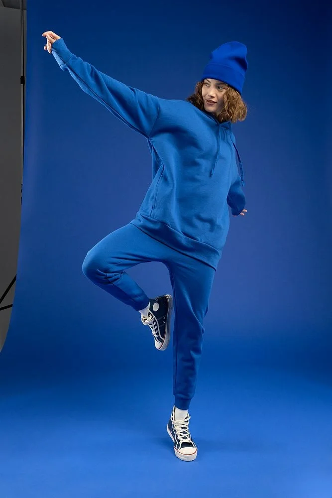 Худи унисекс H2, синее - фото 1