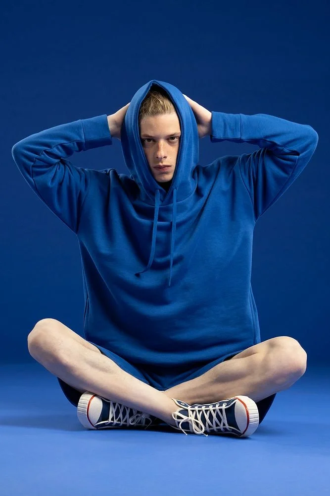 Худи унисекс H2, синее - фото 2