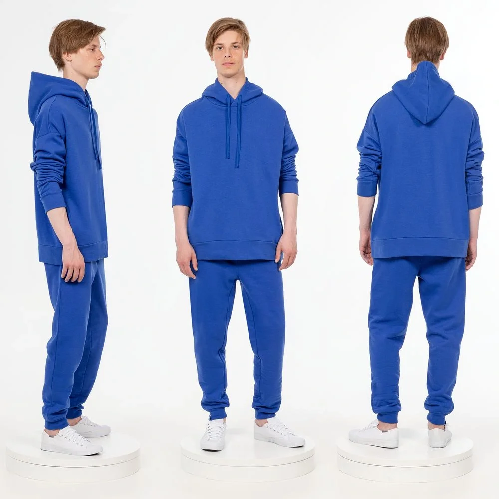 Худи унисекс H2, синее - фото 5