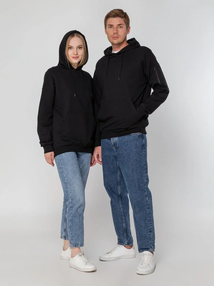 Худи унисекс Hand Some, черное - фото 15