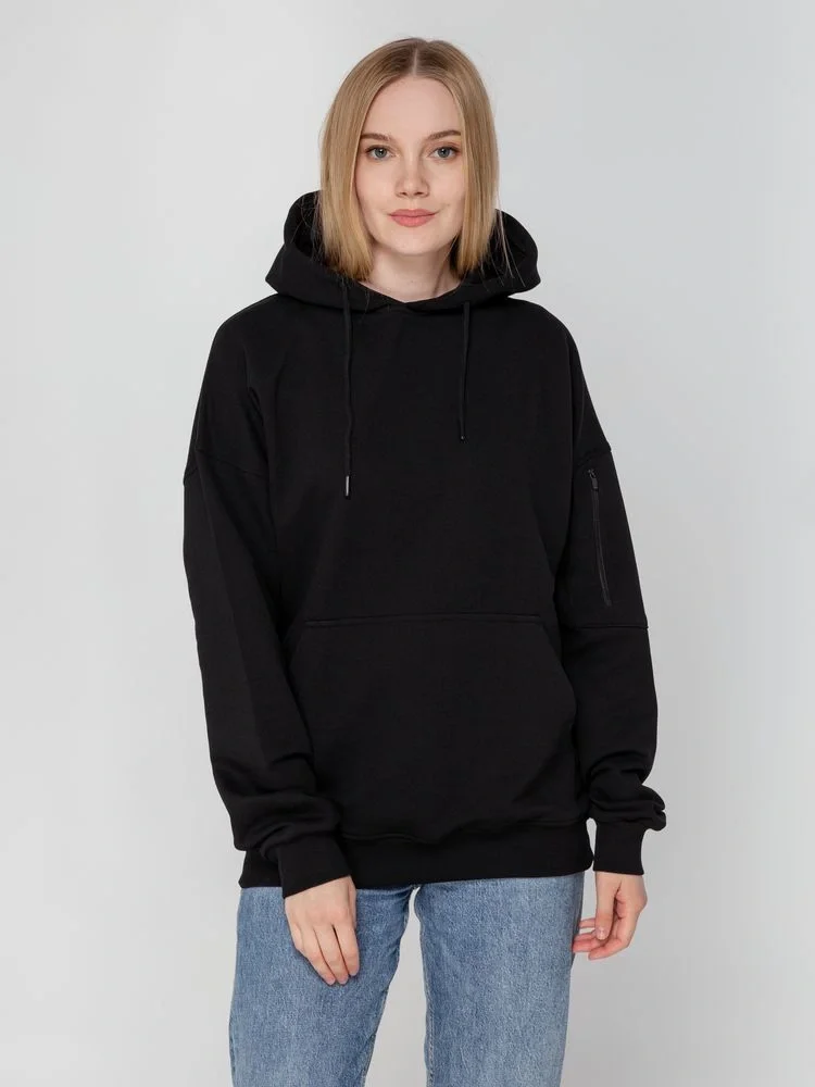 Худи унисекс Hand Some, черное - фото 8