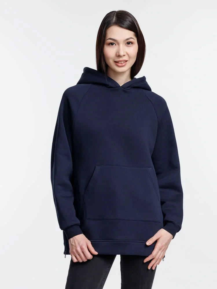 Худи унисекс оверсайз Easy Street, темно-синее - фото 10