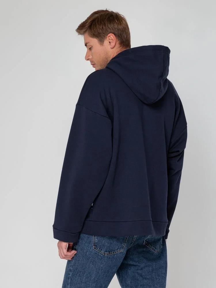 Худи унисекс оверсайз Seamark, темно-синее - фото 10