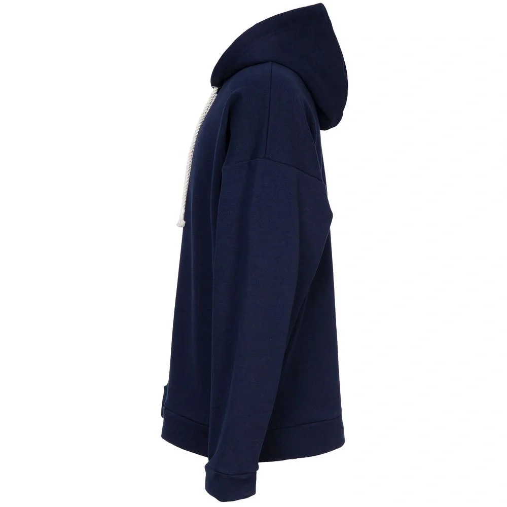 Худи унисекс оверсайз Seamark, темно-синее - фото 4