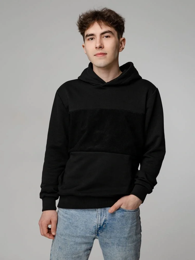 Худи унисекс Patch Catcher со вставкой из липучки, черное - фото 13