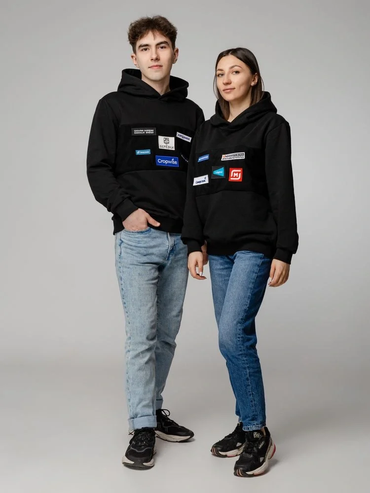 Худи унисекс Patch Catcher со вставкой из липучки, черное - фото 16