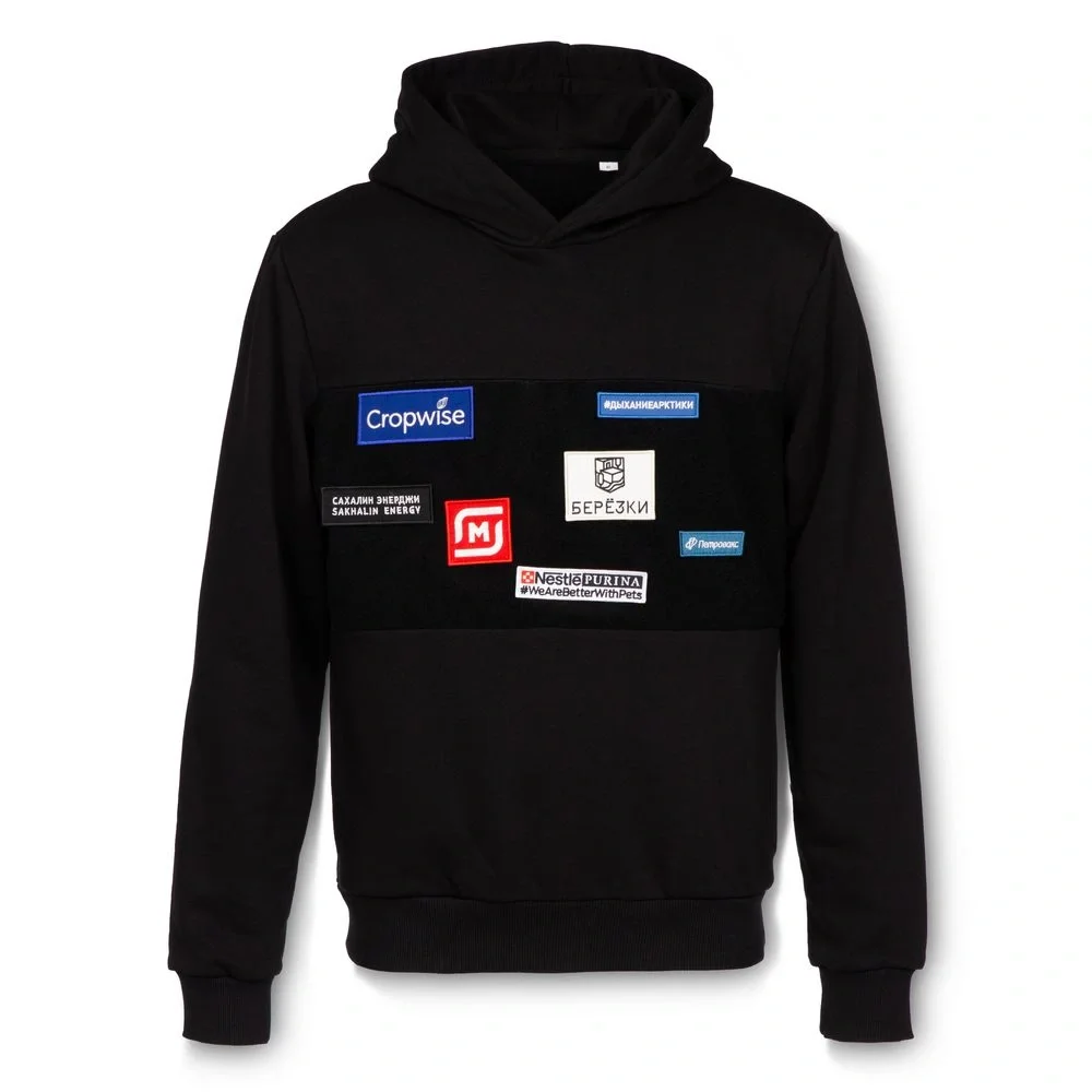 Худи унисекс Patch Catcher со вставкой из липучки, черное - фото 7