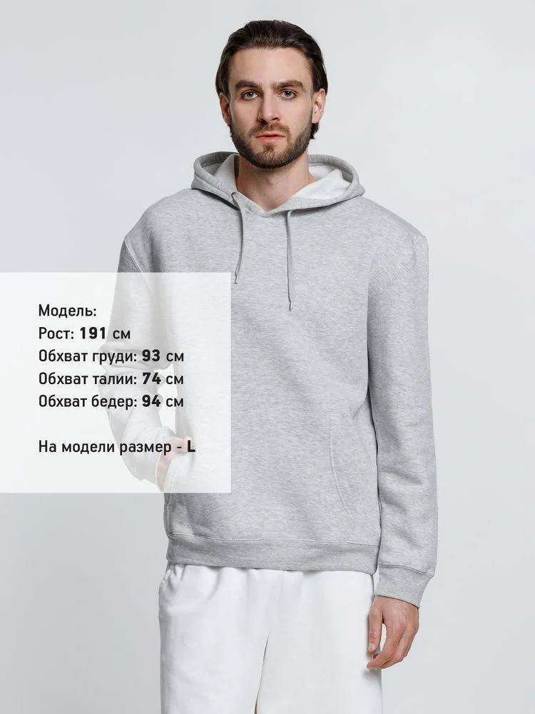 Худи унисекс Phoenix, серый меланж - фото 11