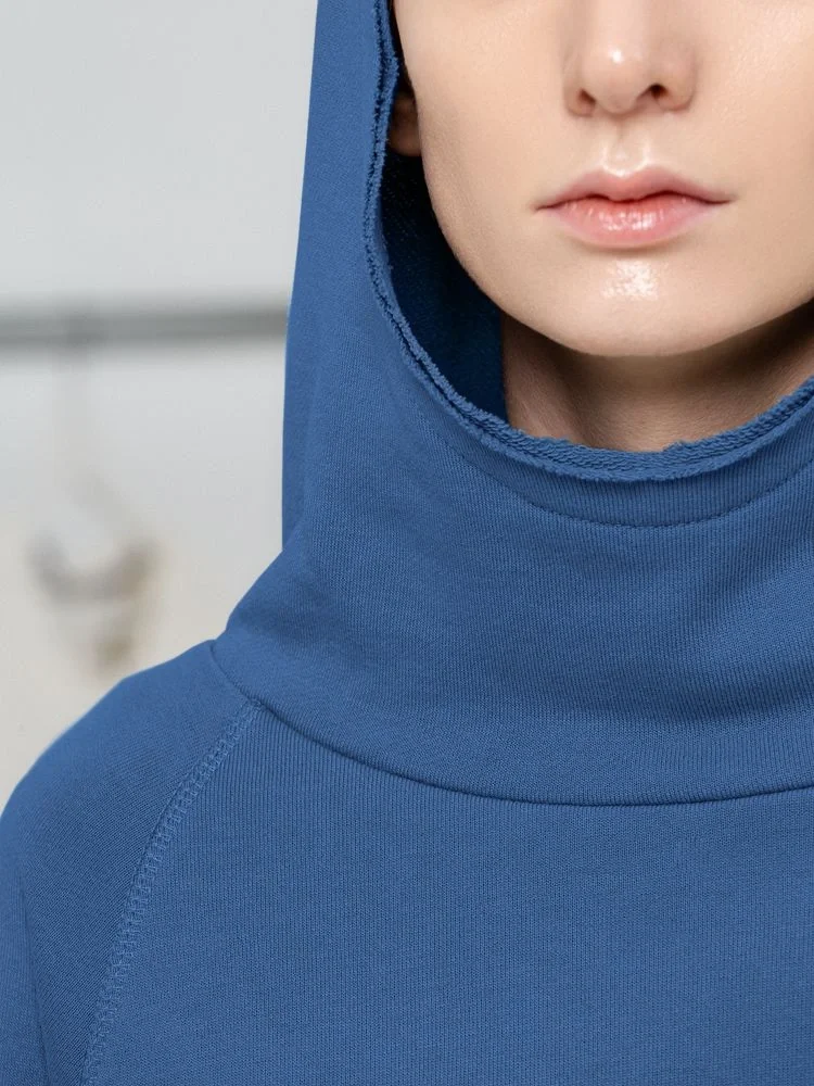 Худи унисекс Vozduh 1.0, синее - фото 3