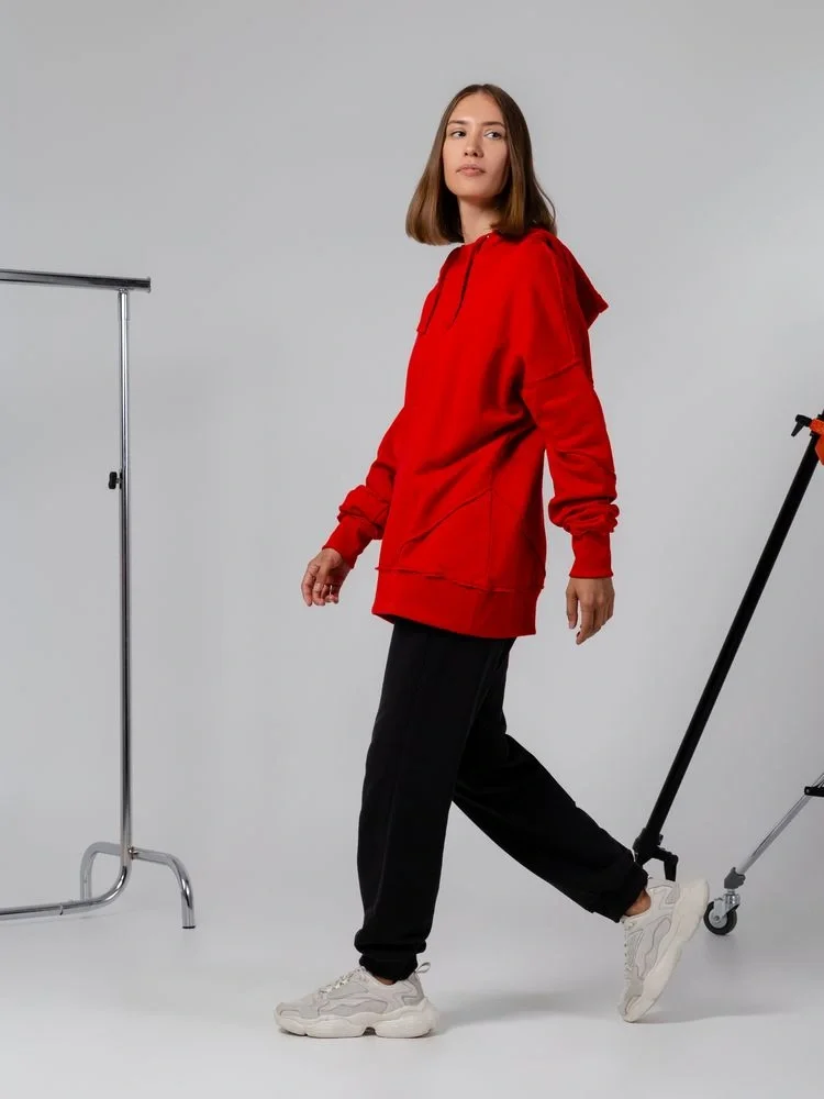 Худи унисекс Vozduh 2.0, красное - фото 8