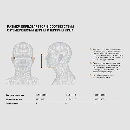 Комплект для защиты дыхания J-SET 6500 полумаска с фильтрами А1, размер M, Jeta Safety - фото 9