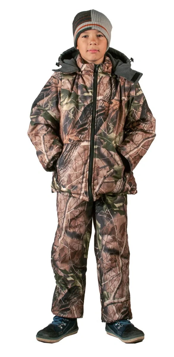 Костюм детский "Пингвин" зимний, куртка/полукомбинезон, тк. Алова-мембрана, цв."Лес" РАСПРОДАЖА 20% - фото 6