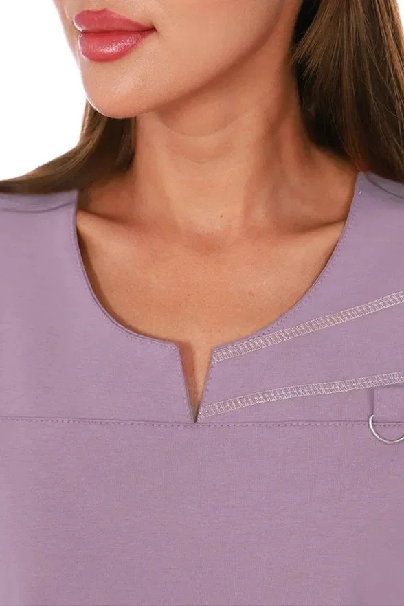 Костюм медицинский женский пыльная роза "Элен", футер РАСПРОДАЖА 20% - фото 5