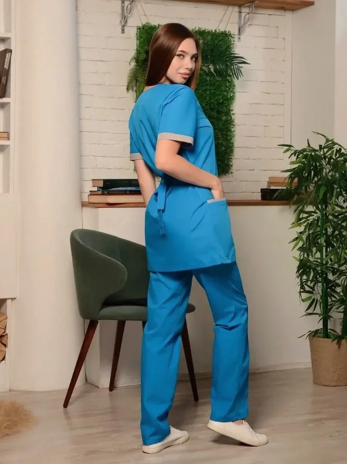 Костюм женский "Есения" голубой - фото 5